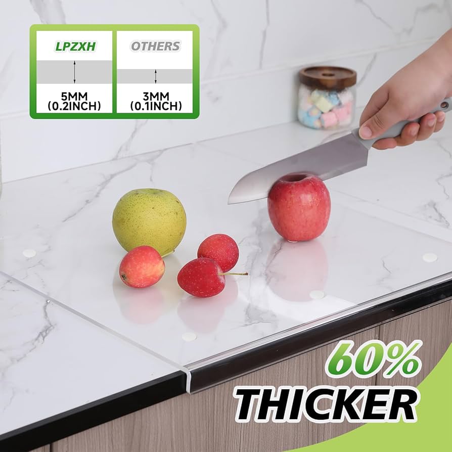 Amazon.com: LPZXH Acrylic Cutting Board with Counter Lip